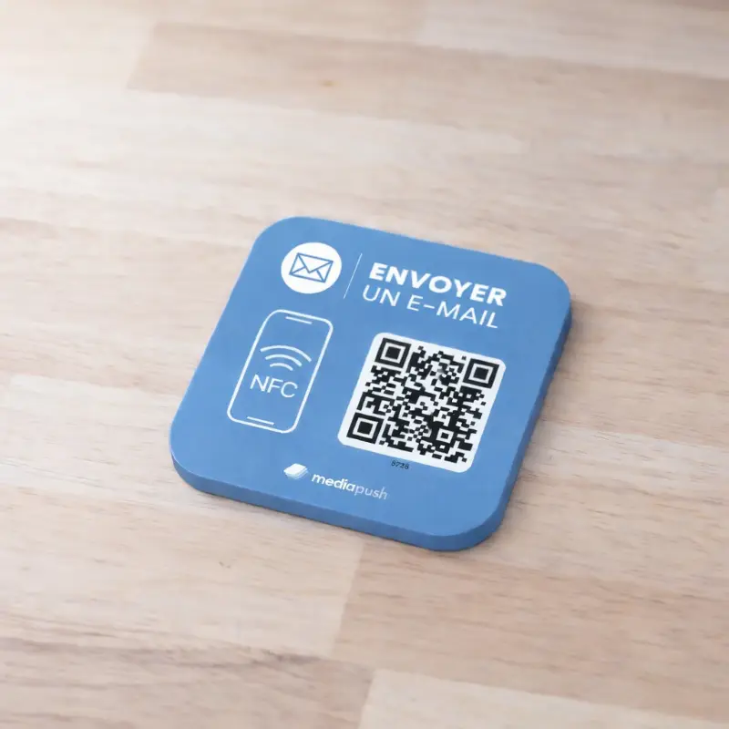 Plaque NFC Email