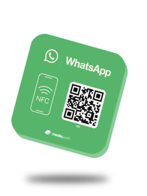 Plaque NFC WhatsApp