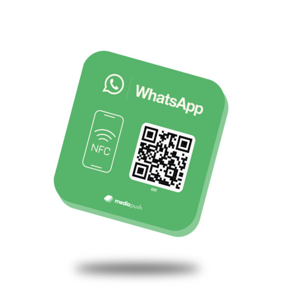 Plaque NFC WhatsApp