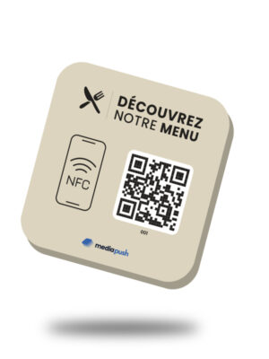 Plaque NFC Menu